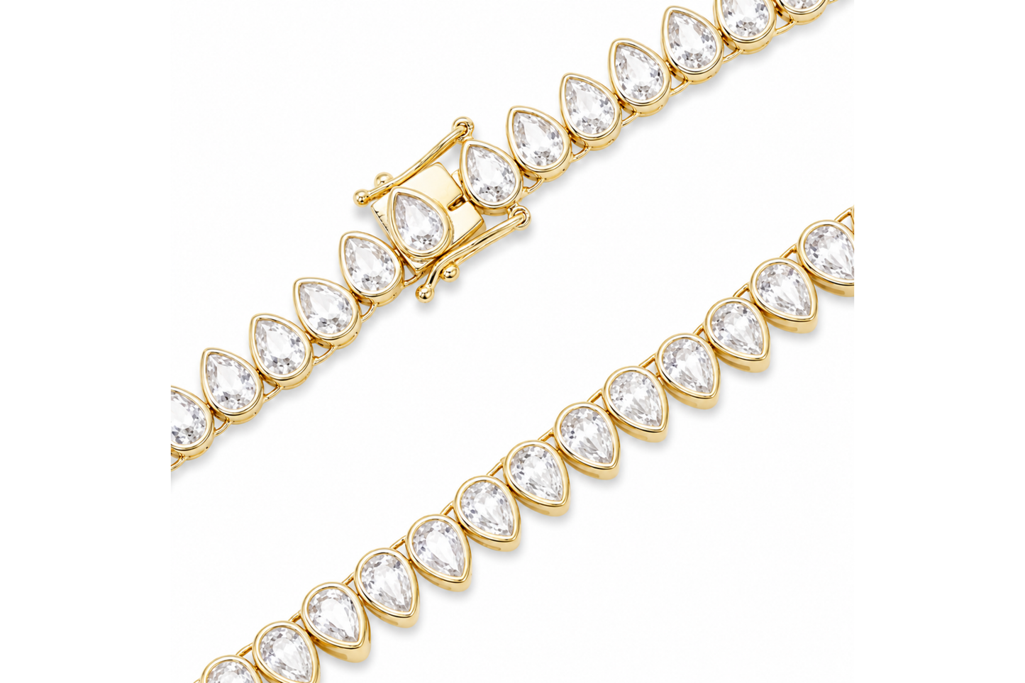 Soleia Pear Tennis Necklace
