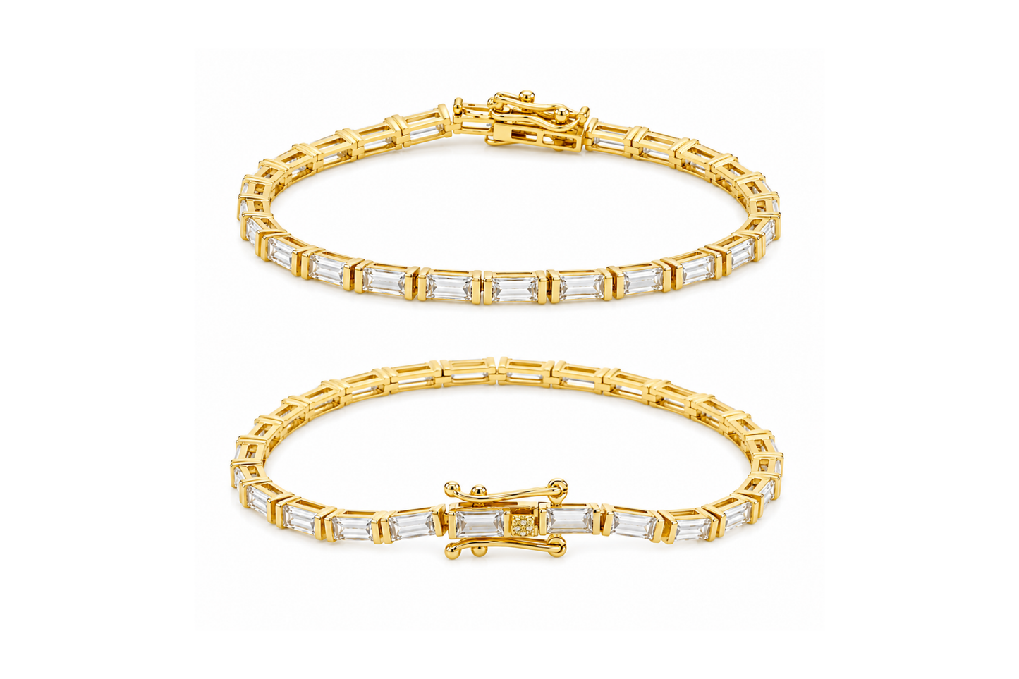 Lumière Baguette Tennis Bracelet