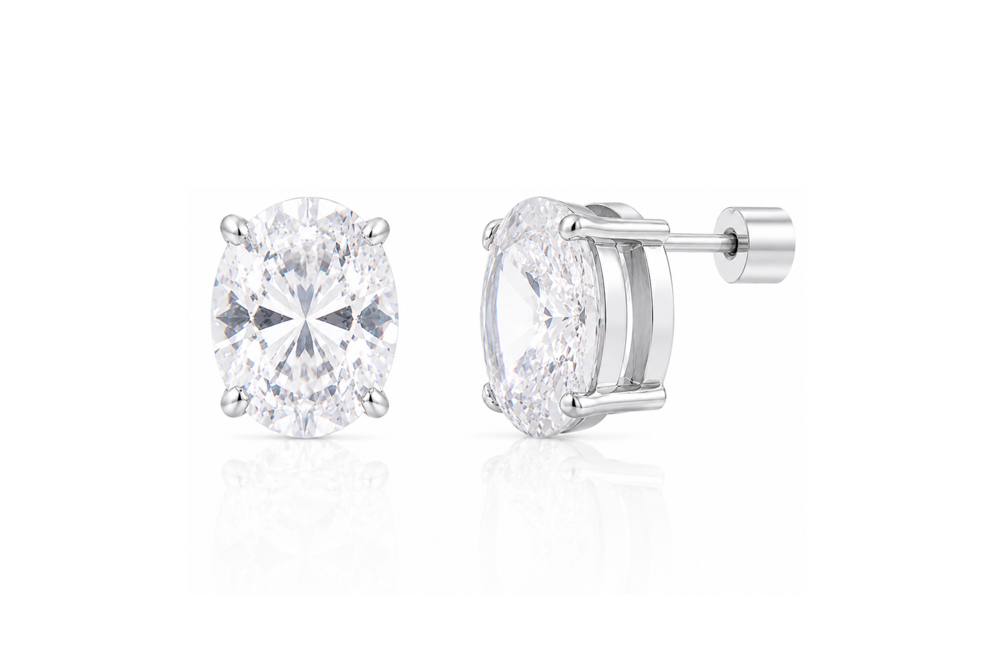 Lustra Oval Studs