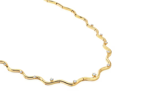 Lustra Golden Arc Necklace