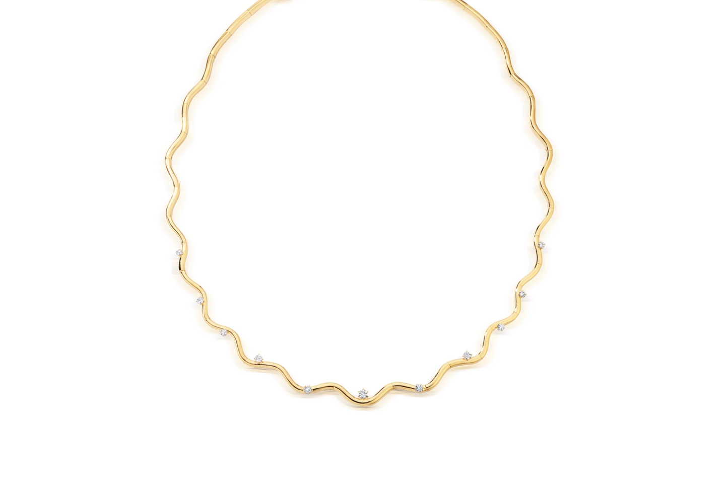 Lustra Golden Arc Necklace