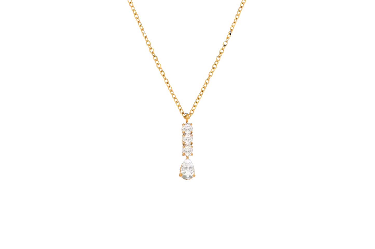 Lustra Trio Drop Necklace