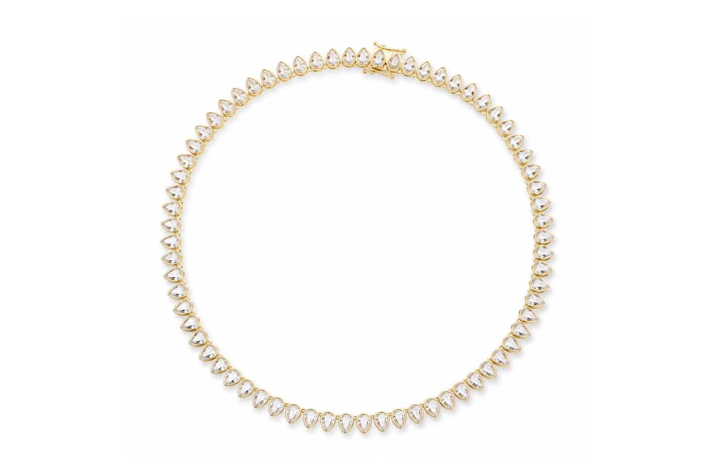 Soleia Pear Tennis Necklace