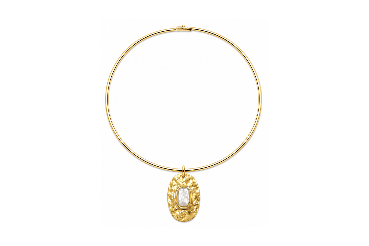 Solea Pearl Omega Necklace