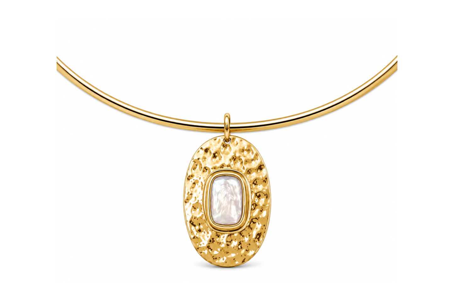 Solea Pearl Omega Necklace