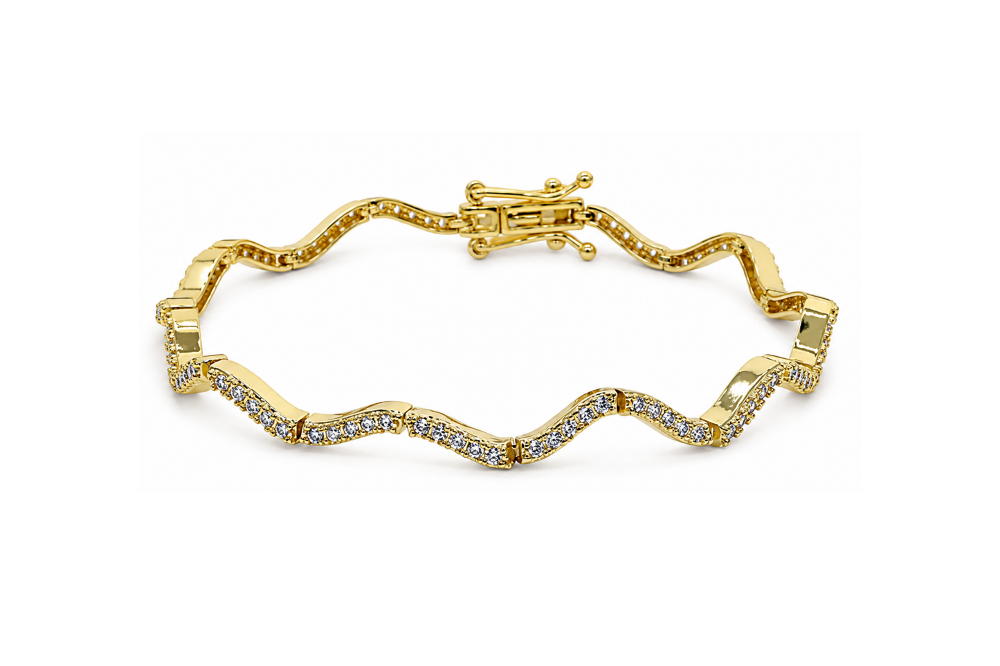 Lustra Curve Bracelet Gold