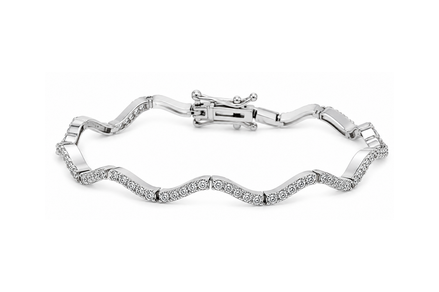 Lustra Curve Bracelet Silver