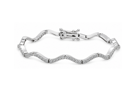 Lustra Curve Bracelet Silver