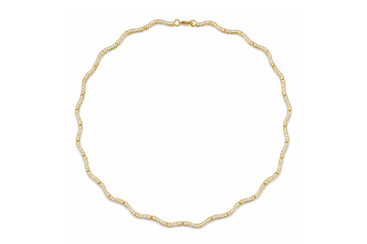 Lustra Curve Necklace Gold