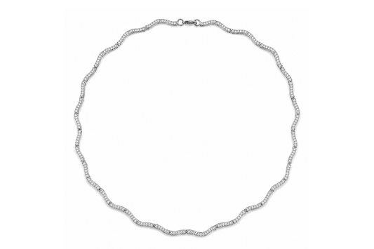 Lustra Curve Necklace Silver