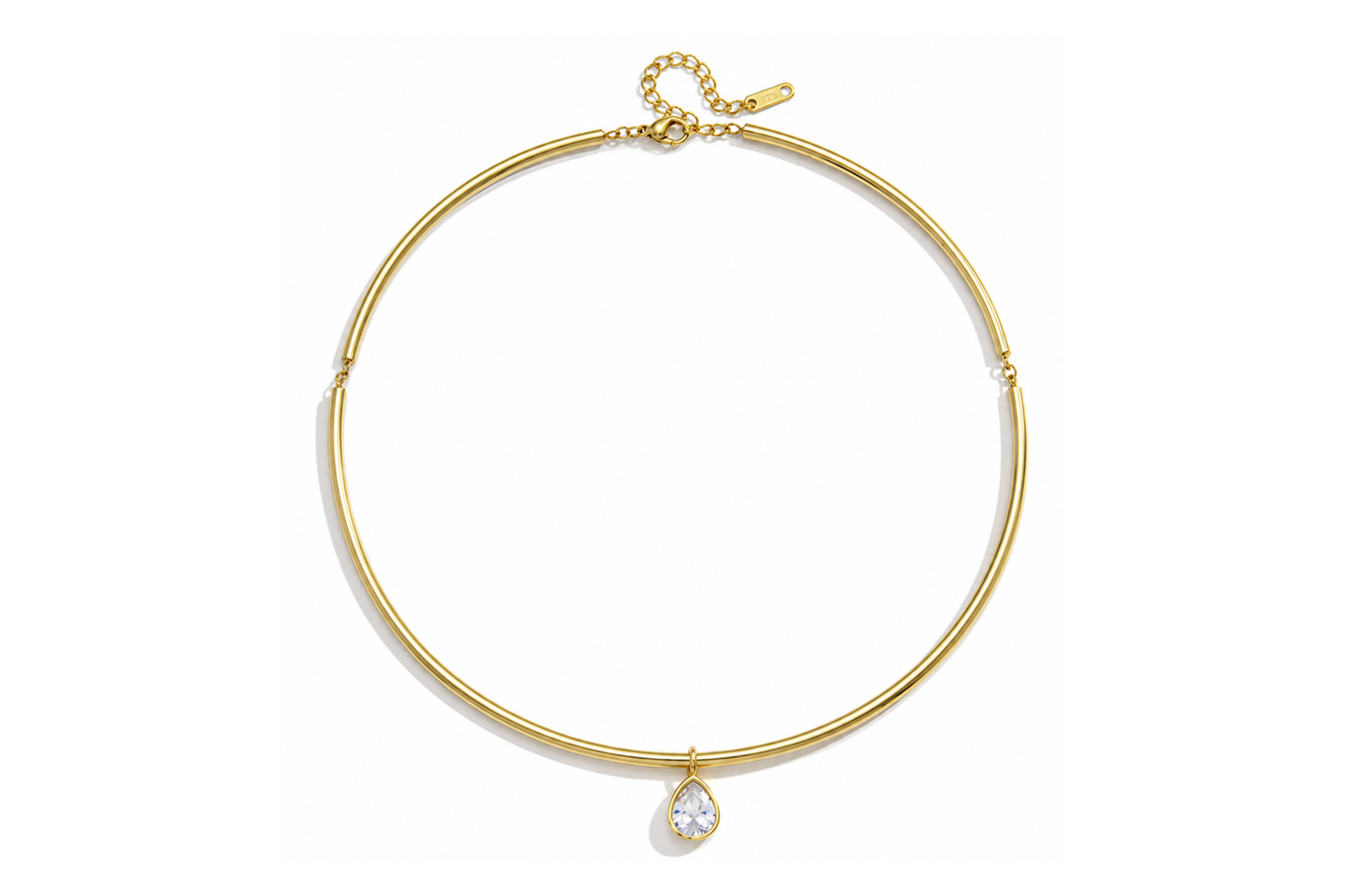 Omega Necklace Pear