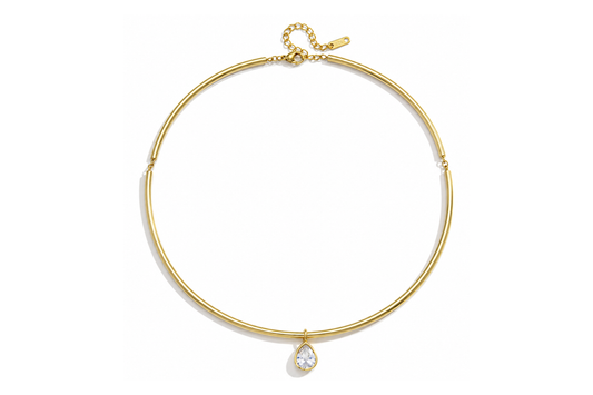 Omega Necklace Pear