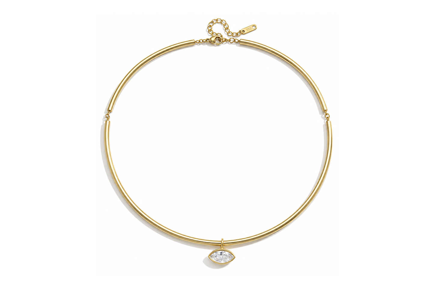 Omega Necklace Marquise