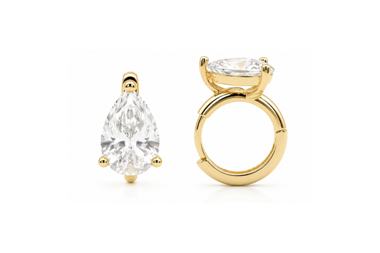 Pear Gold Huggies