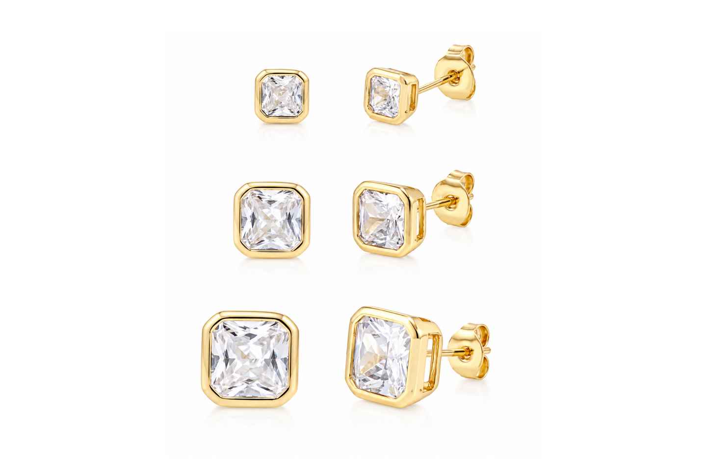 Signature Asscher Studs