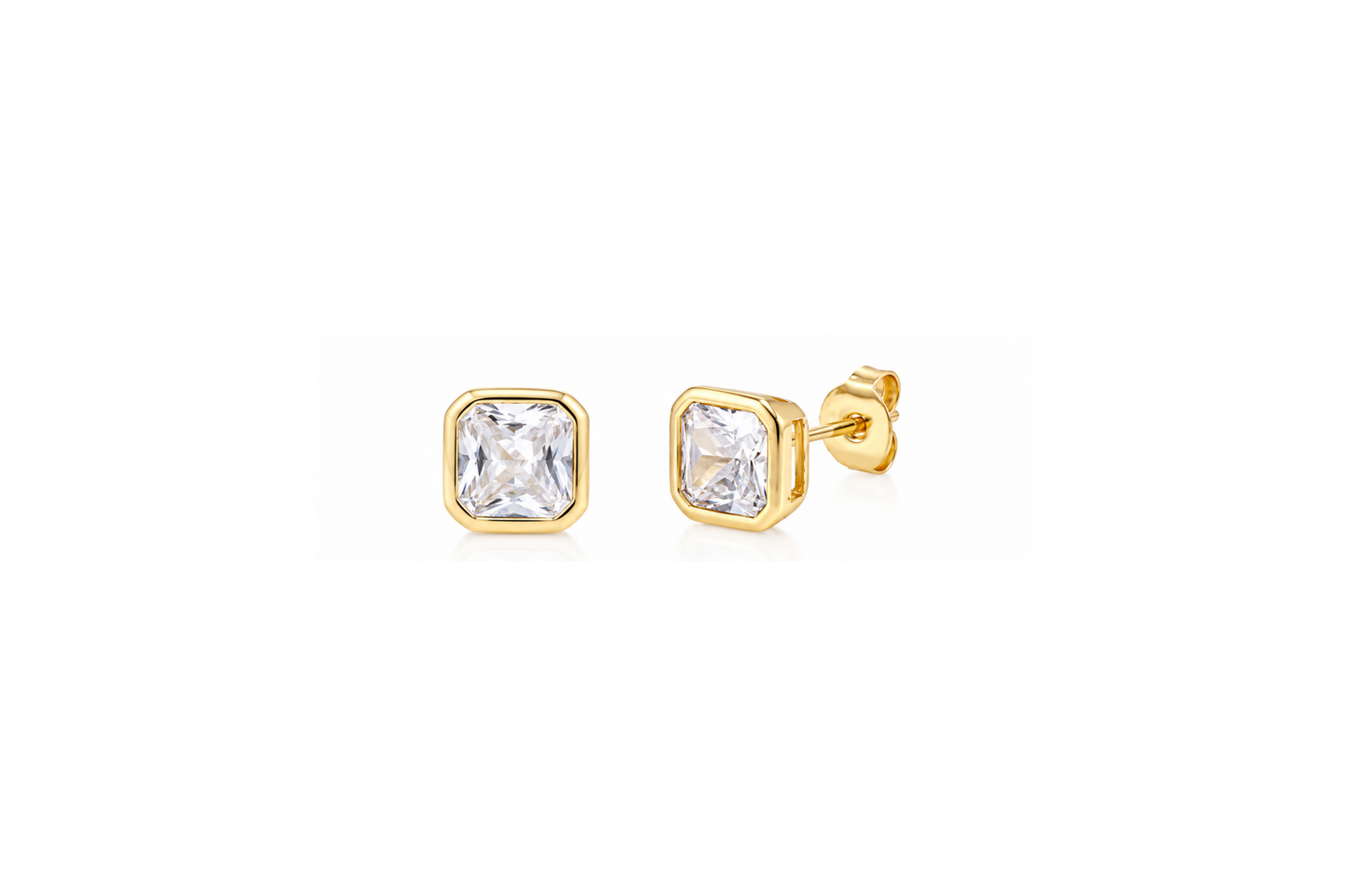 Signature Asscher Studs