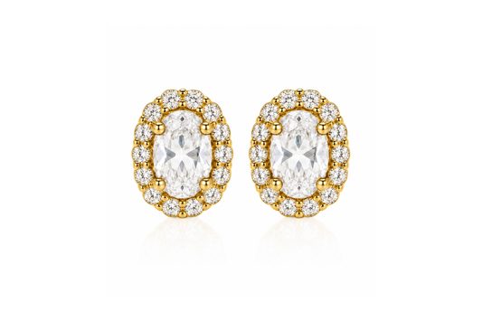 Crystal Halo Studs