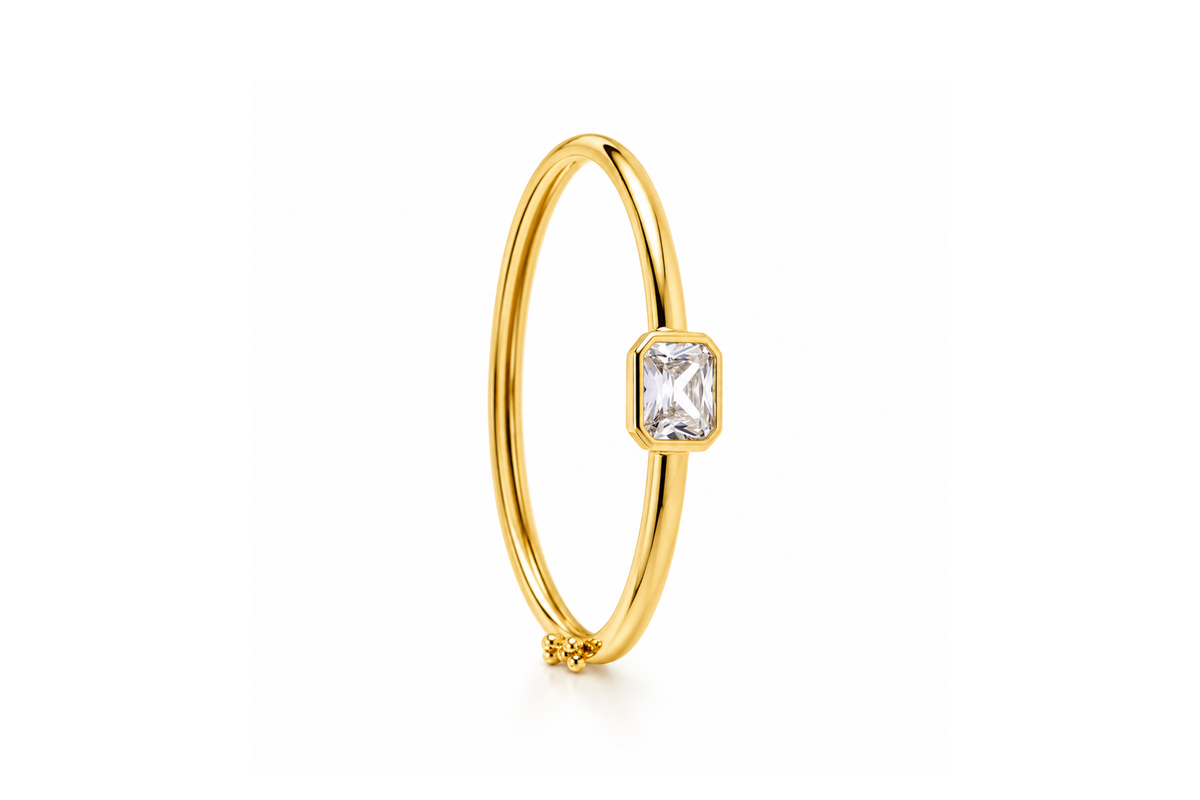 Mina Emerald Bangle