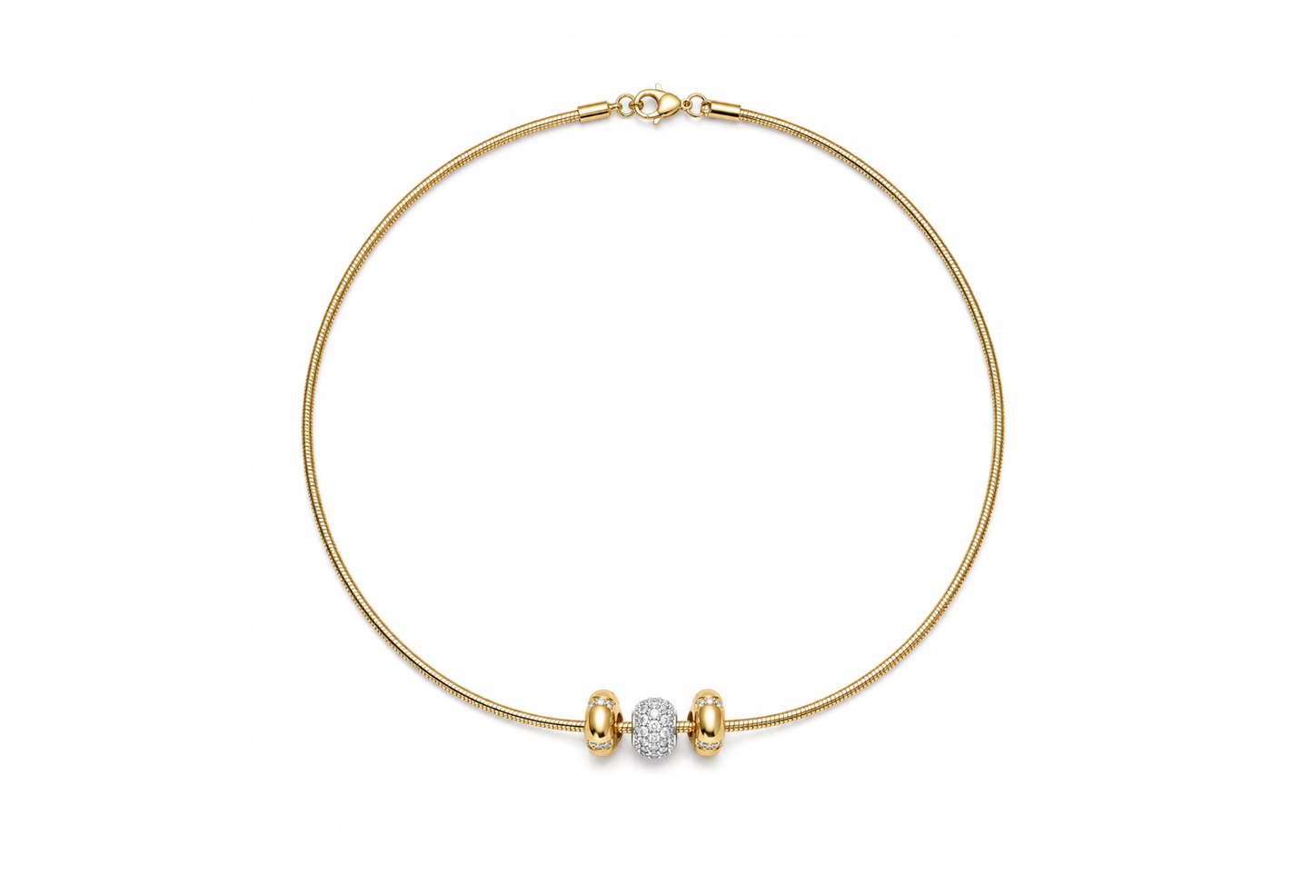 Beaded Omega Necklace