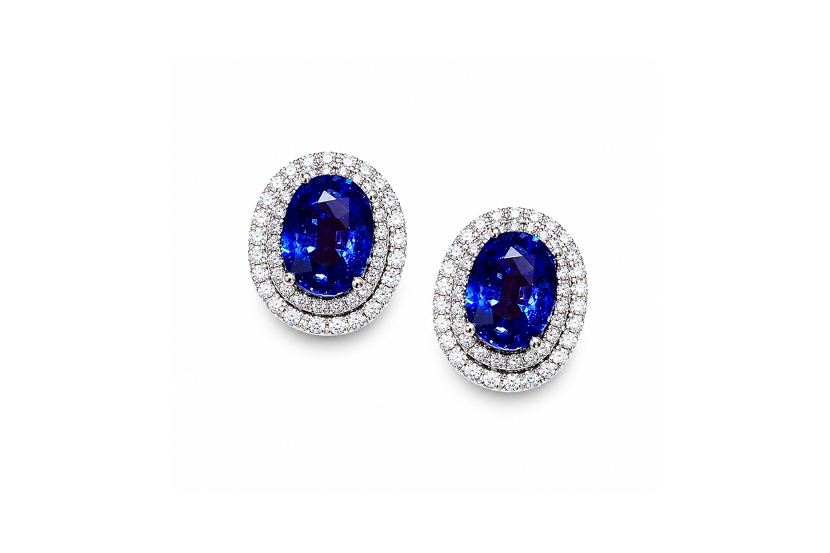 The Heirloom Blue Studs