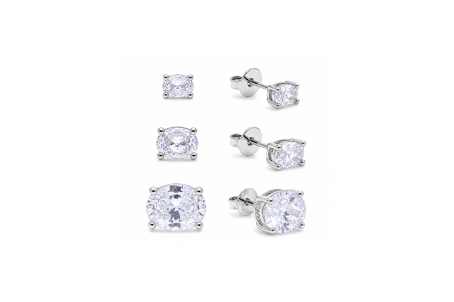 Sunbeam Studs Silver