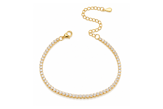 Lustra Slim Tennis Bracelet Gold